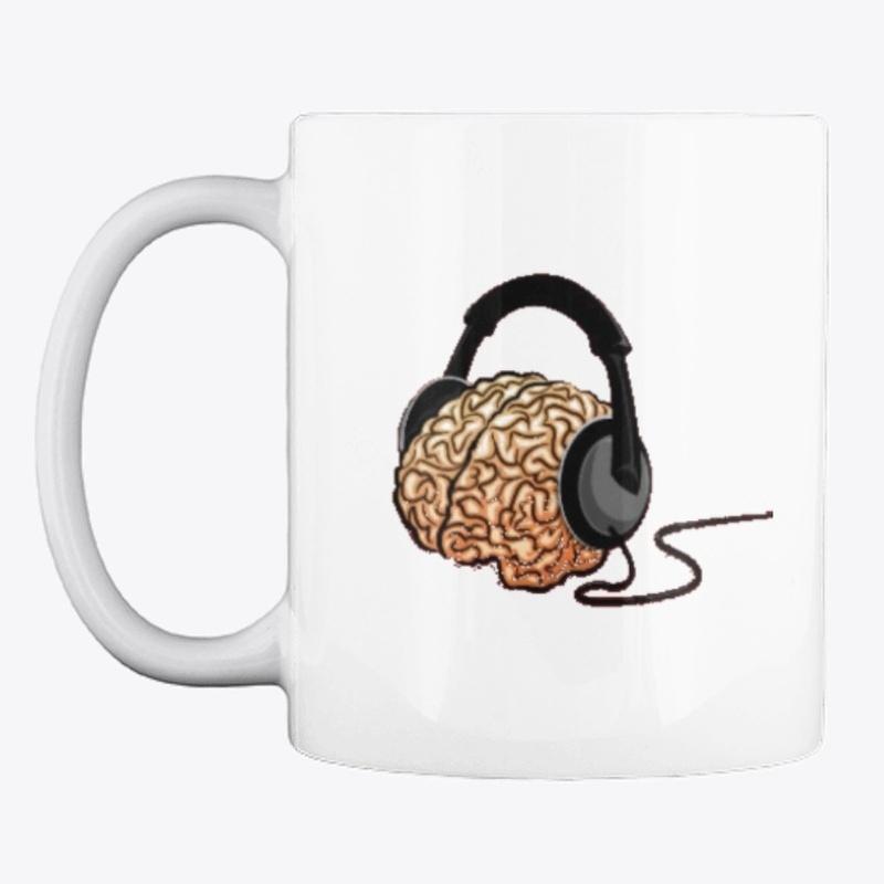 Brain Headphones Mug 